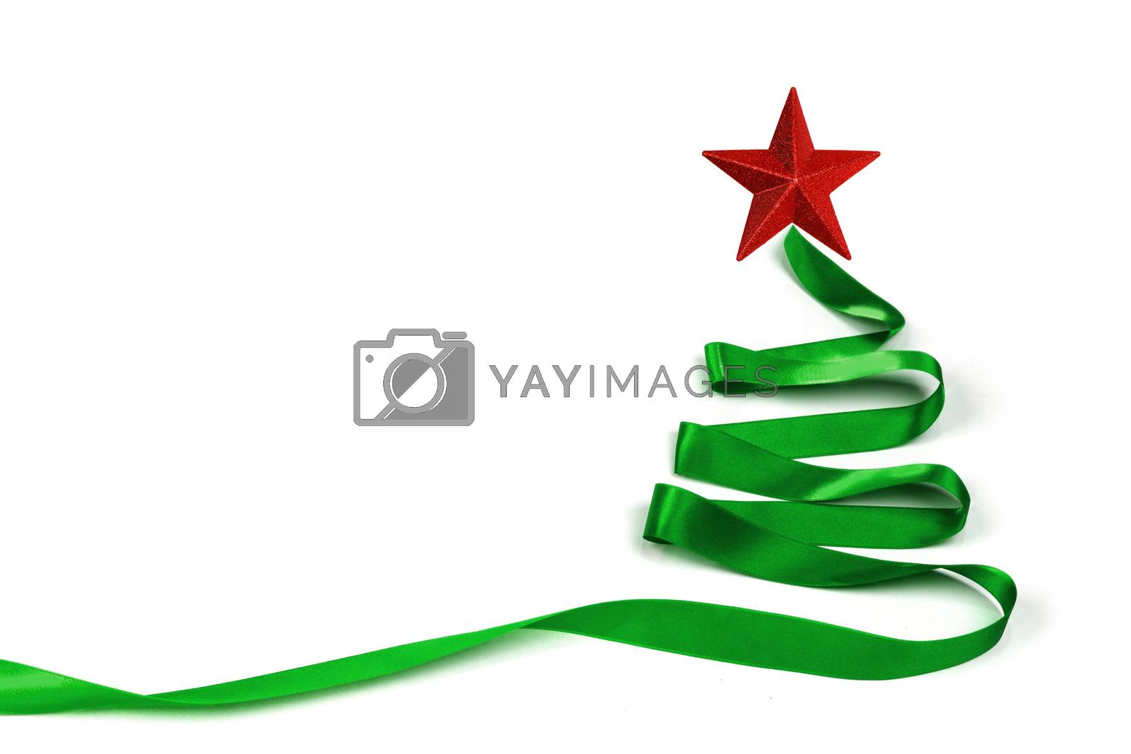 Royalty free image of Stylized ribbon Christmas tree by Yellowj