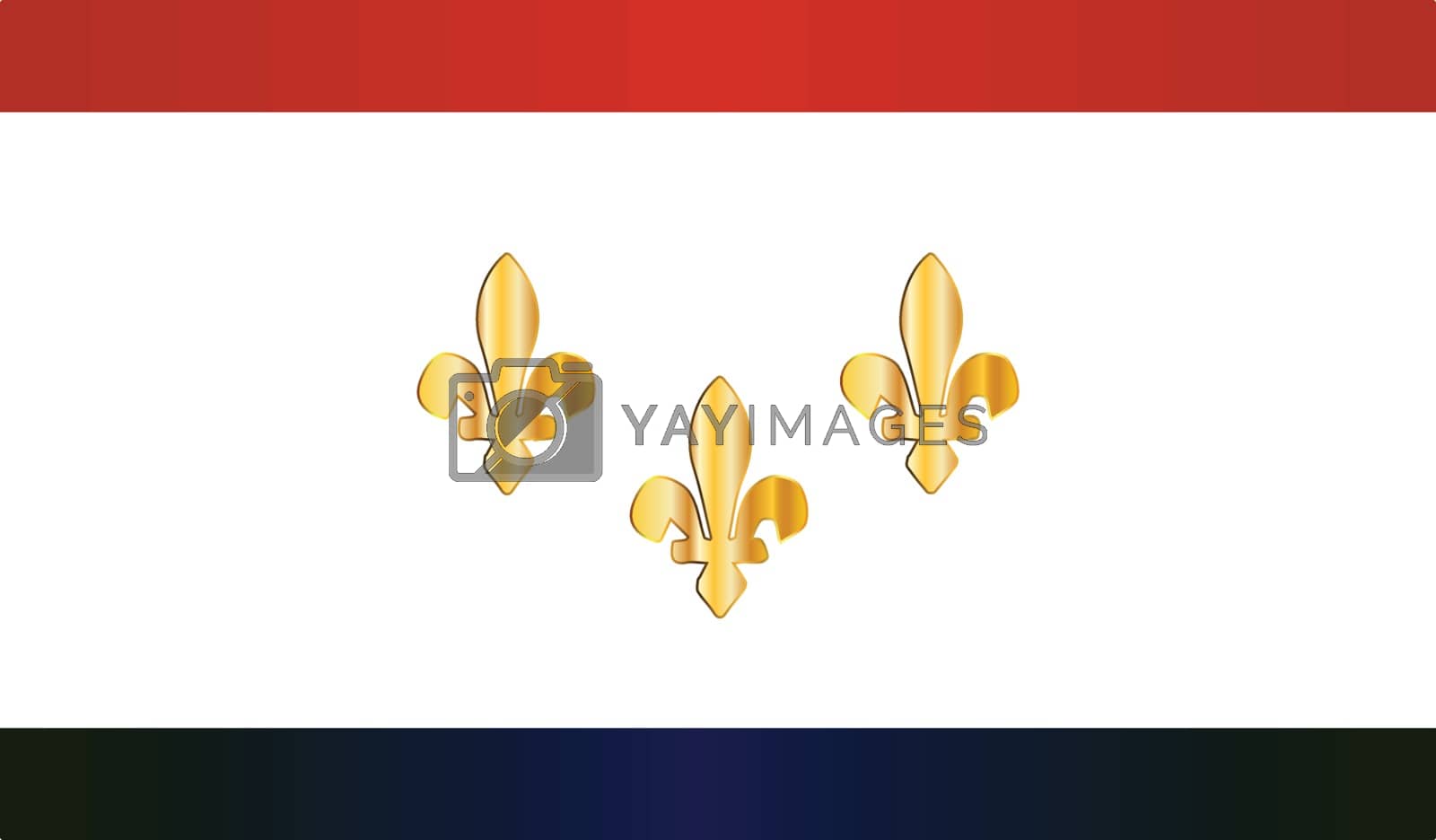 Royalty free image of New Orleans City Flag by Bigalbaloo