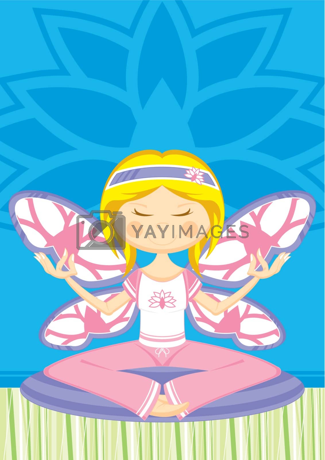 Royalty free image of Cute Yoga Girl by markmurphycreative