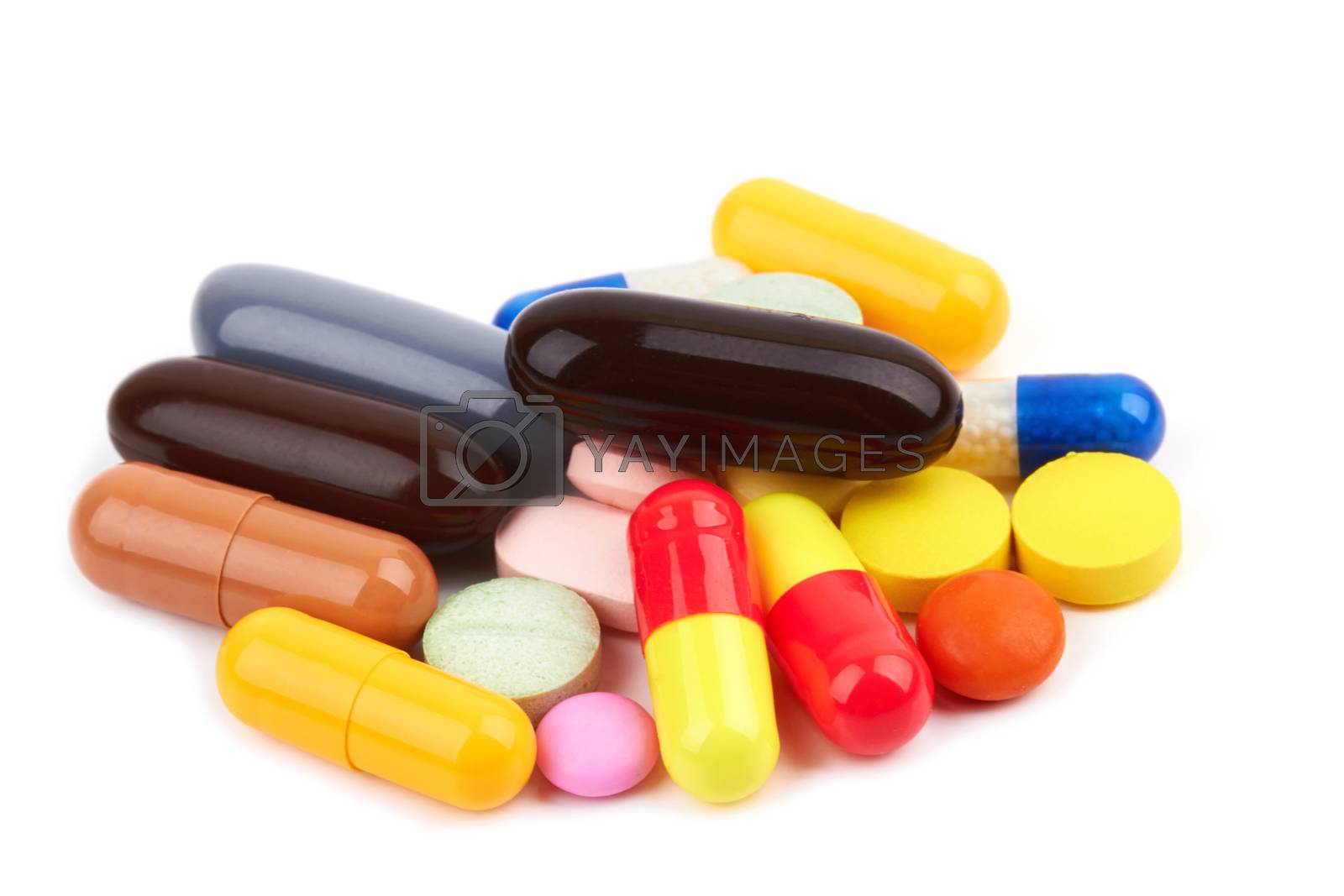 Royalty free image of pills and capsules by pioneer111