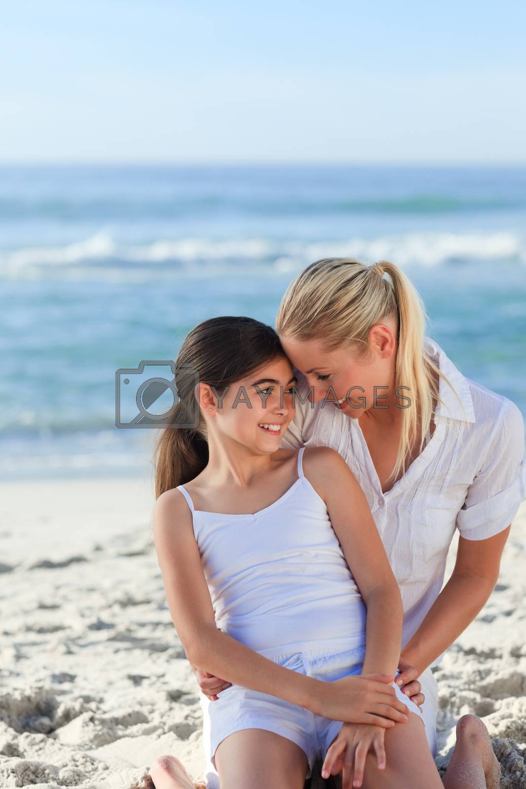 Royalty free image of Adorable girl with her mother by Wavebreakmedia