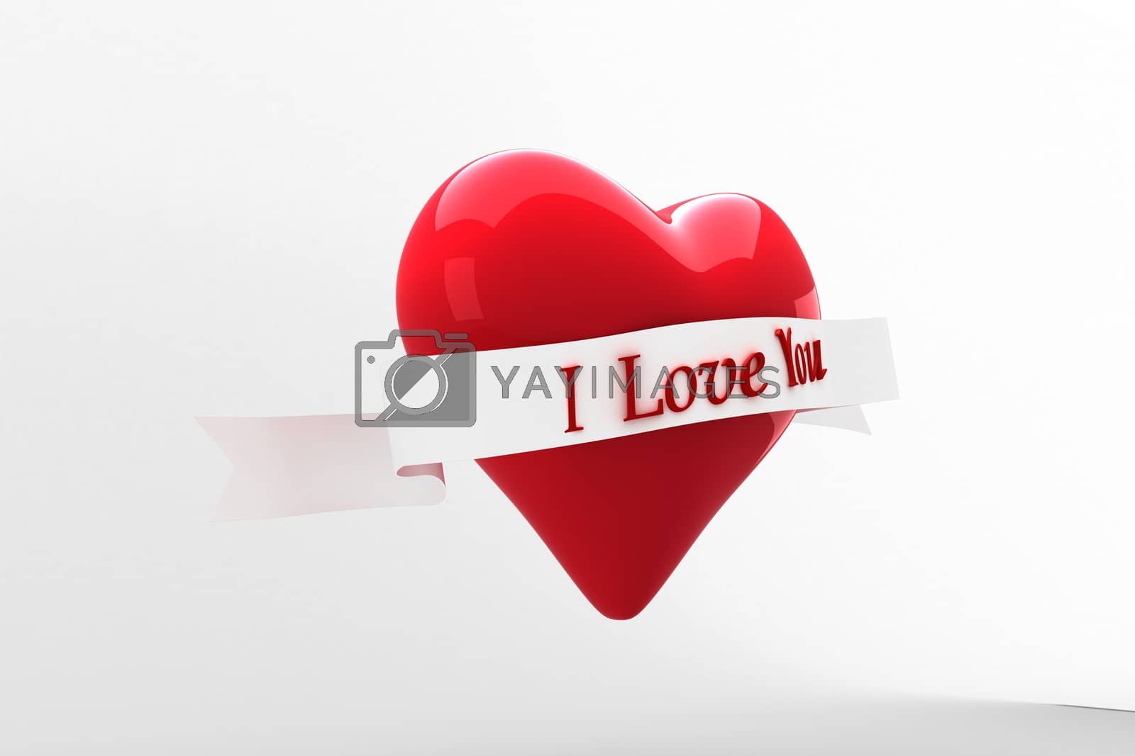 Royalty free image of Heart with scroll by Wavebreakmedia