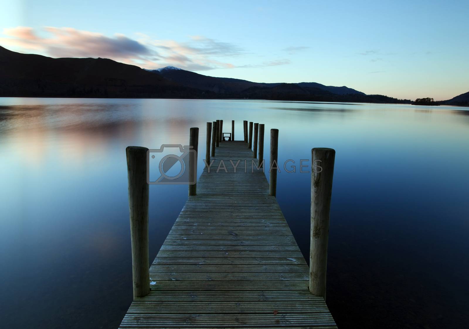 Royalty free image of Evening Light on Ashness Pier by ATGImages