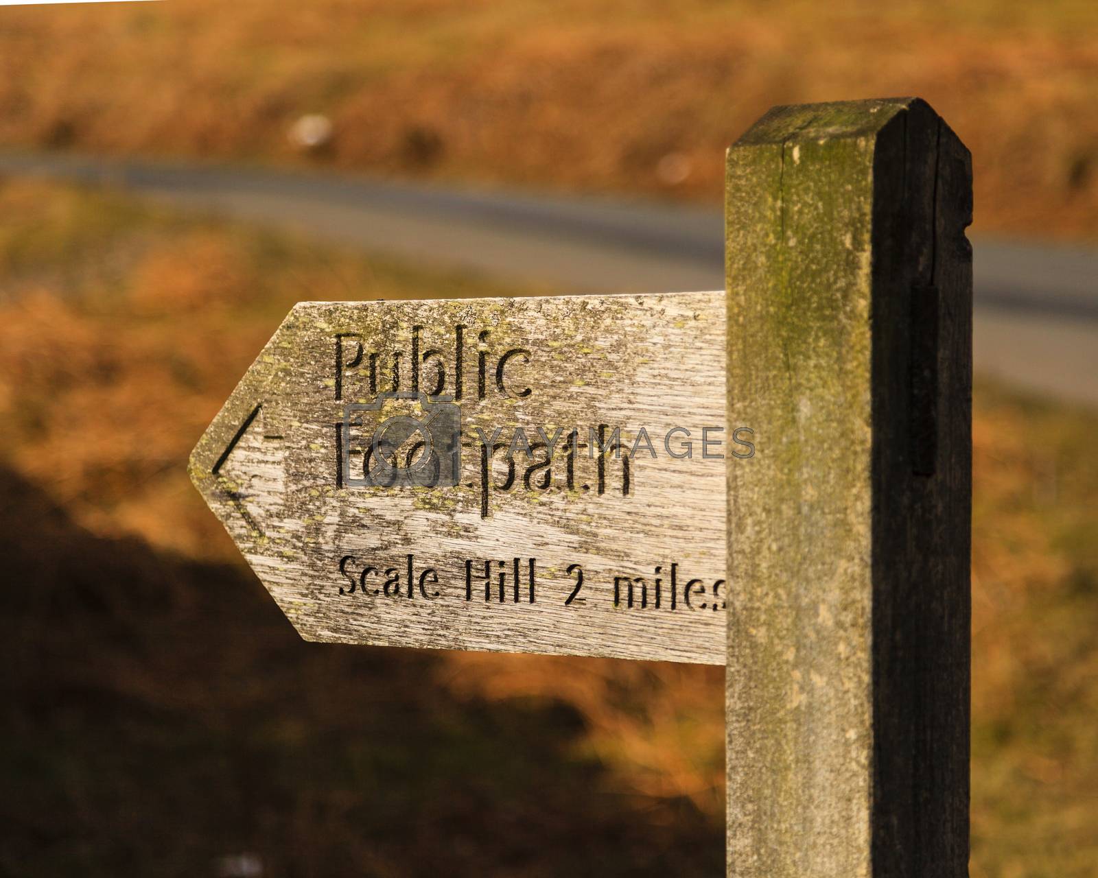 Royalty free image of Public Footpath Sign by ATGImages