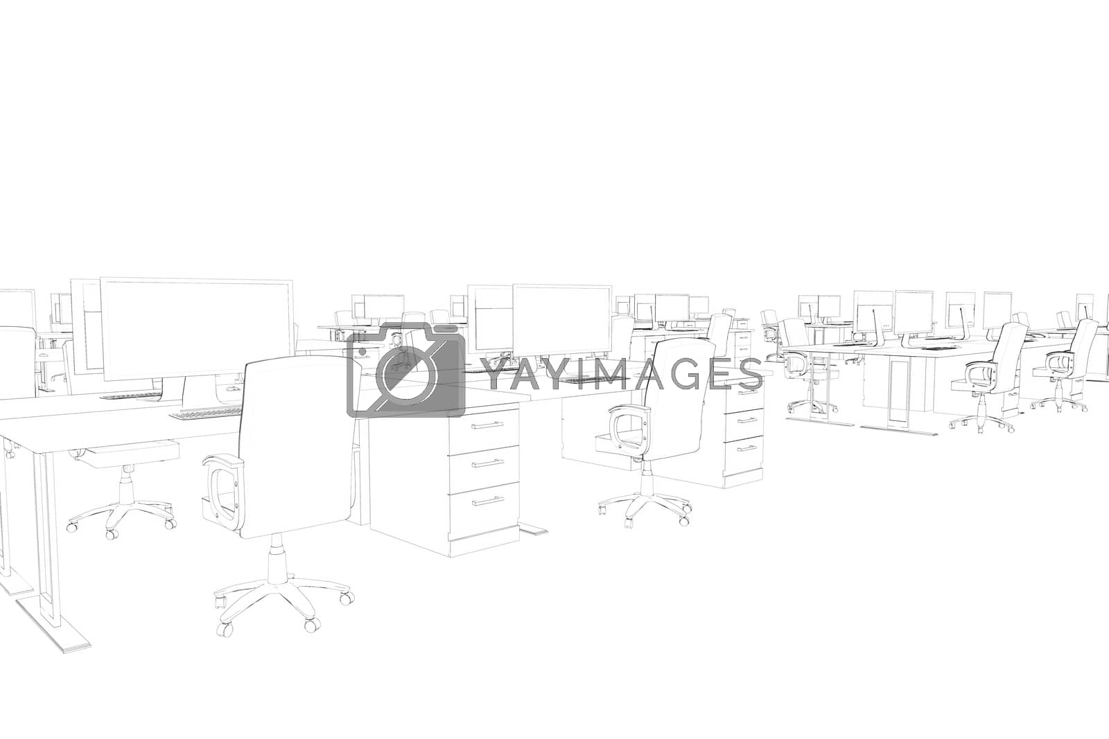 Royalty free image of Draw of an open space  by Wavebreakmedia