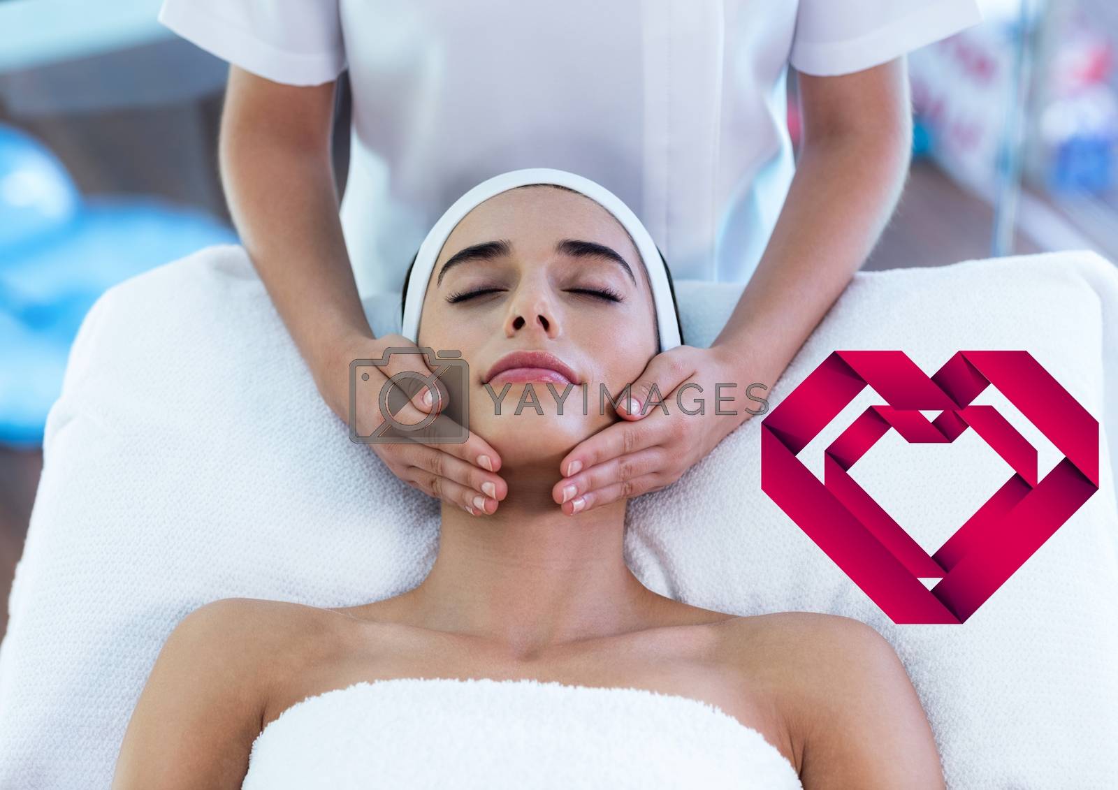 Royalty free image of Woman receiving spa by Wavebreakmedia