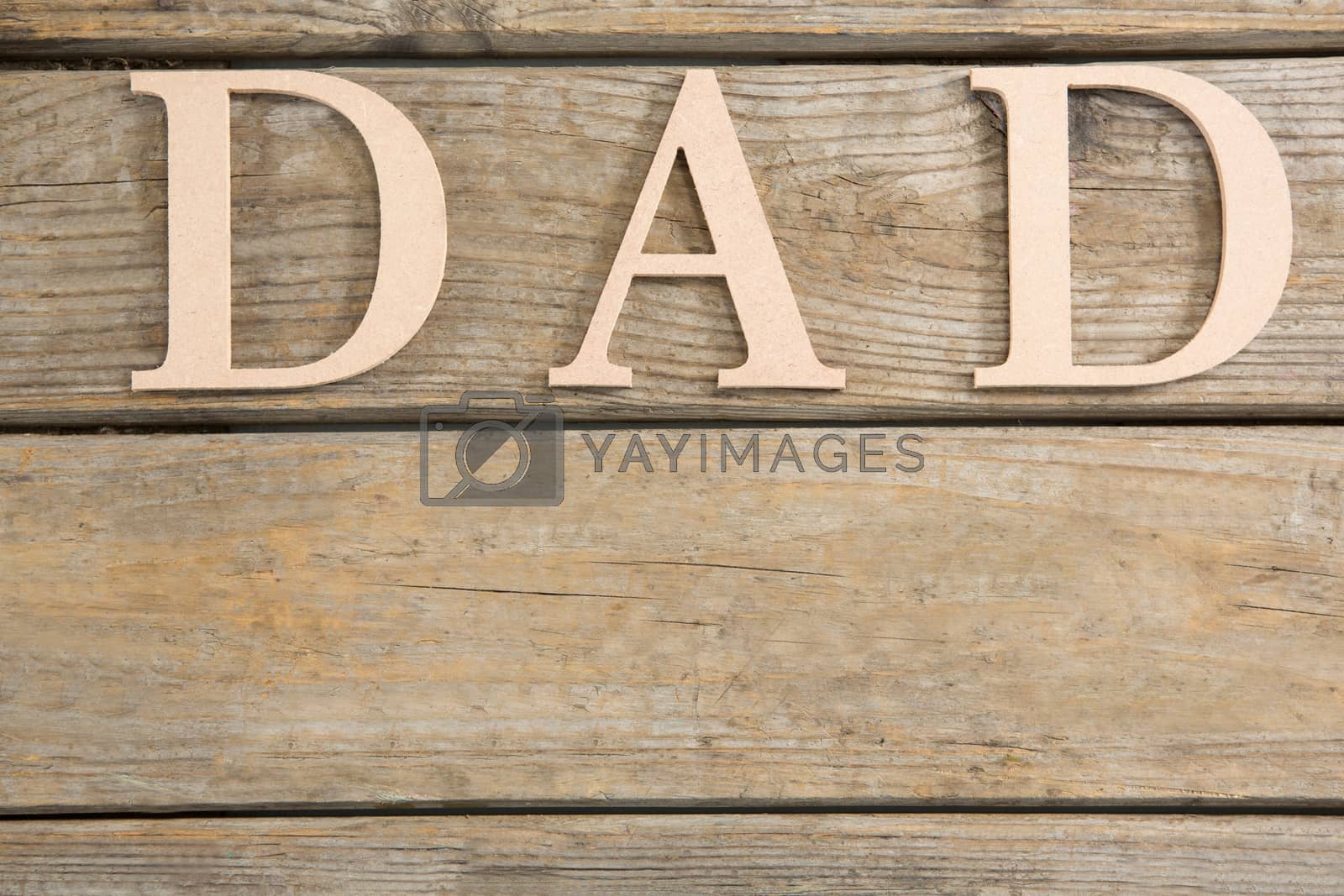 Royalty free image of Close up of dad text by Wavebreakmedia