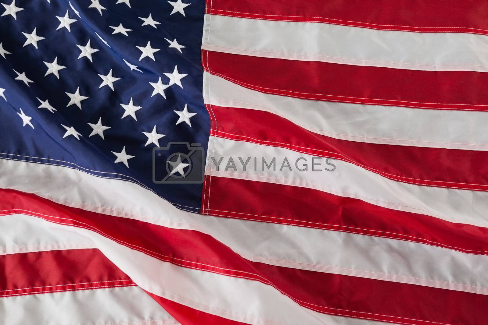 Royalty free image of Close-up of an American flag by Wavebreakmedia