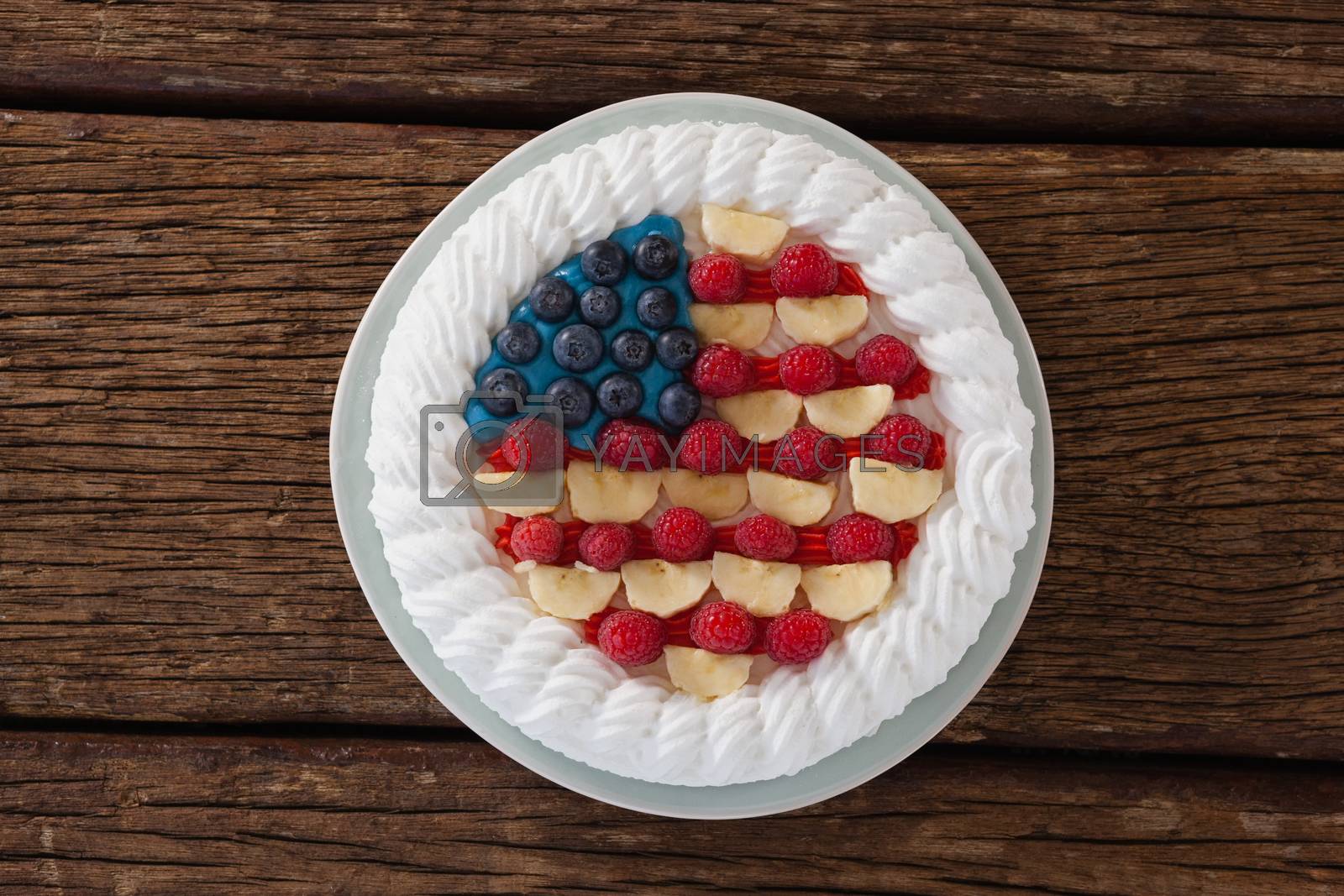 Royalty free image of Fruitcake with 4th july theme by Wavebreakmedia