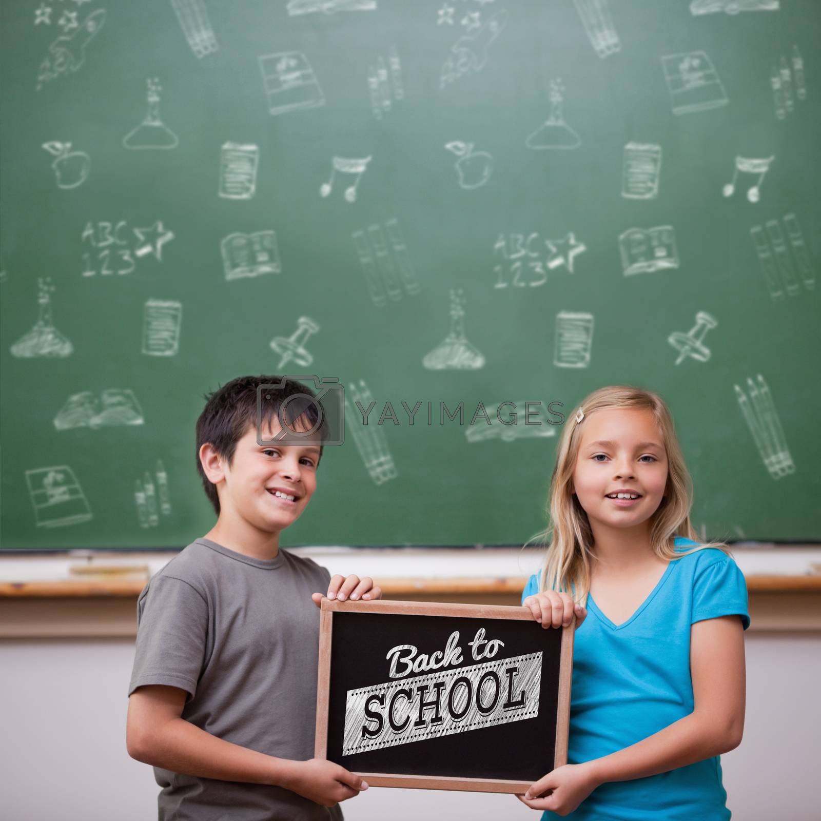 Royalty free image of Composite image of back to school message by Wavebreakmedia