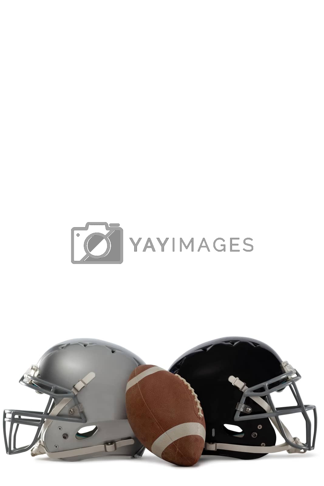 Royalty free image of  American football with helmets by Wavebreakmedia