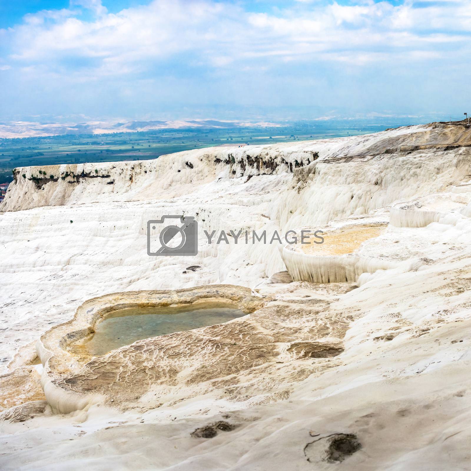 Royalty free image of Pamukkale Travertine pool in Turkey by Multipedia