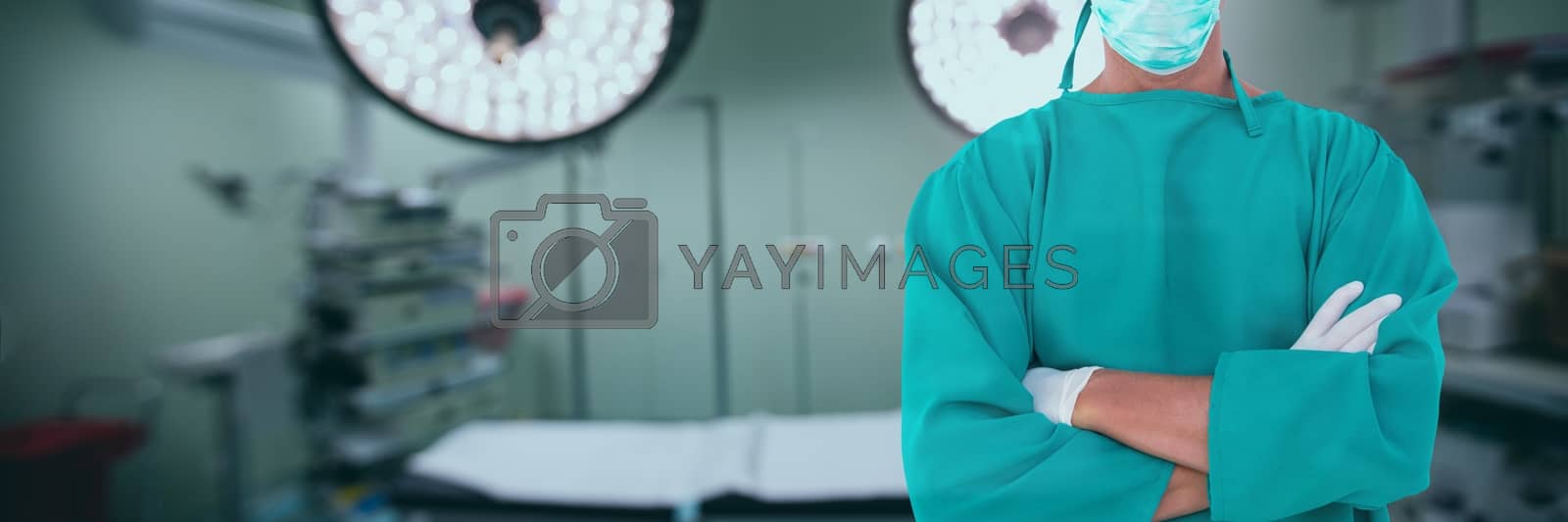 Royalty free image of Doctor crossing arms by Wavebreakmedia