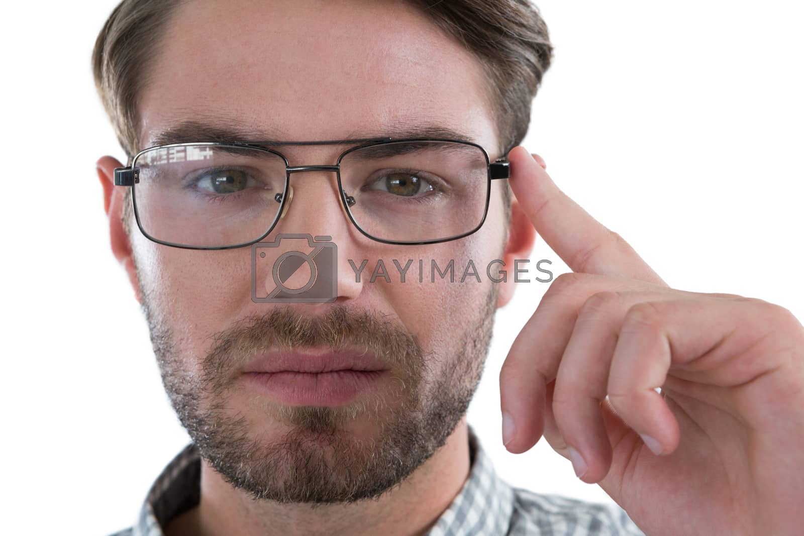 Royalty free image of Man wearing spectacles by Wavebreakmedia