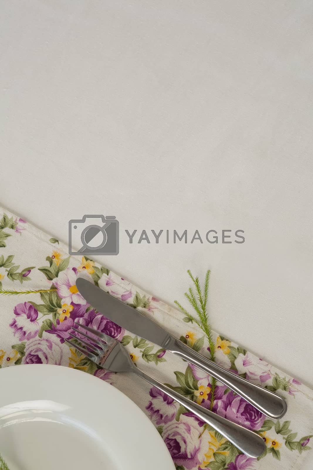 Royalty free image of Elegance table setting by Wavebreakmedia