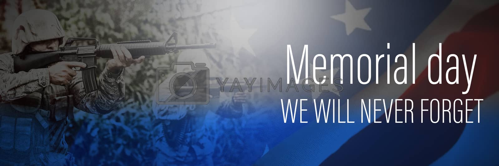 Royalty free image of Composite image of digital title for memorial day by Wavebreakmedia