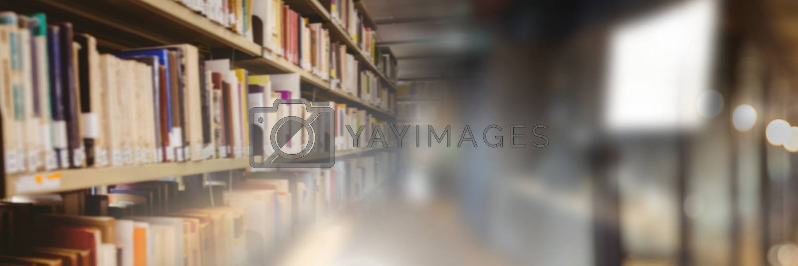 Royalty free image of Education library with blur transition by Wavebreakmedia