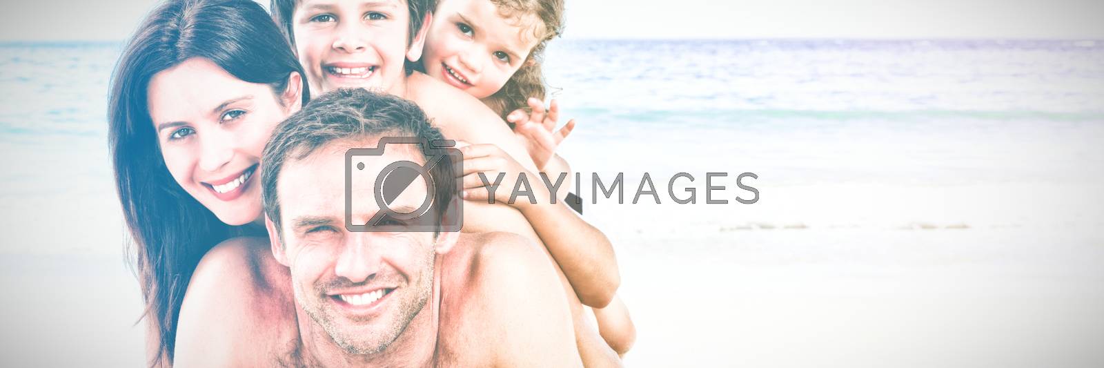 Royalty free image of Family on the beach by Wavebreakmedia