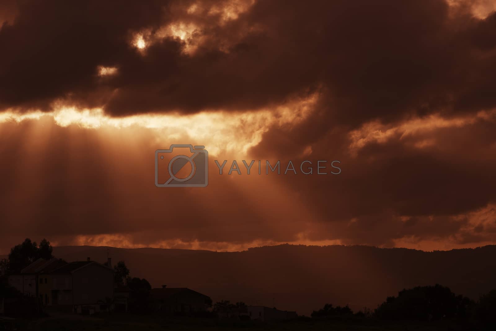 Royalty free image of sunset by zittto