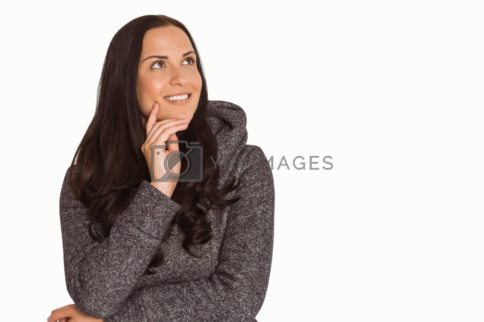Royalty free image of Smiling woman looking to distance by Wavebreakmedia
