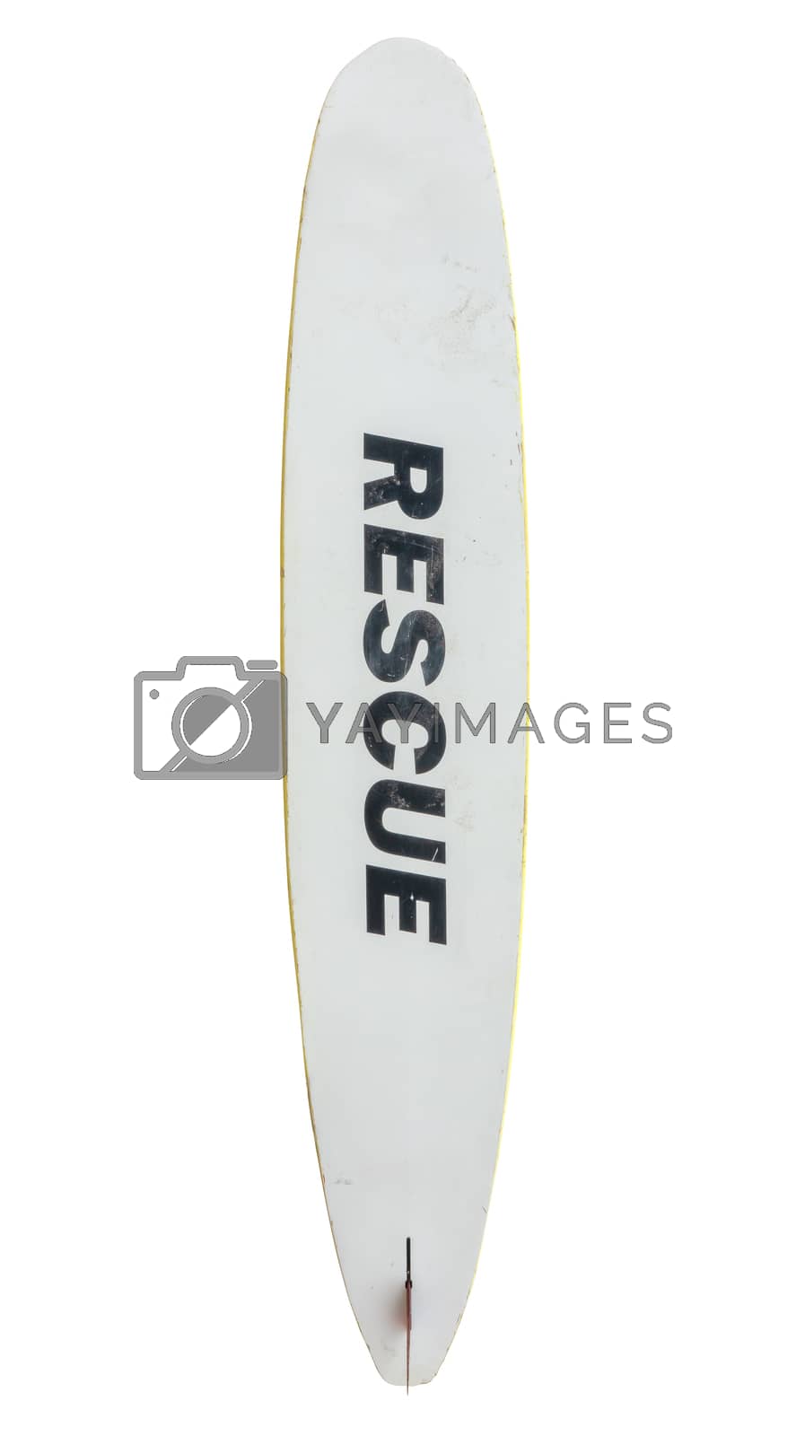 Royalty free image of Isolated Rescue Surfboard by mrdoomits