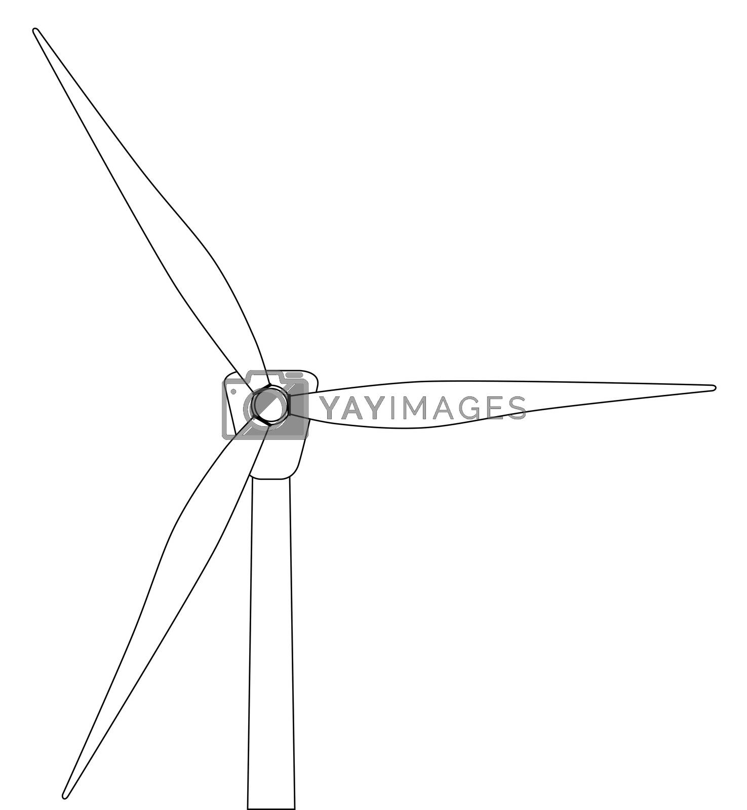 Royalty free image of Wind Turbine by Bigalbaloo
