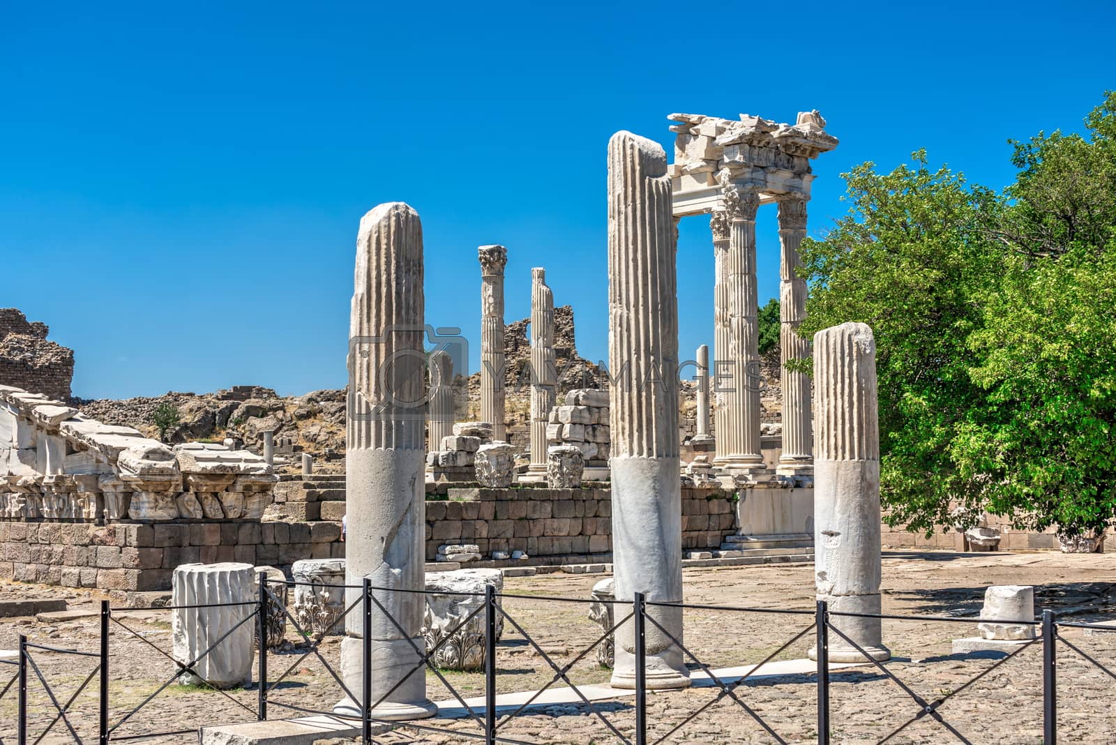 Royalty free image of Temple of Dionysos in the Pergamon Ancient City, Turkey by Multipedia