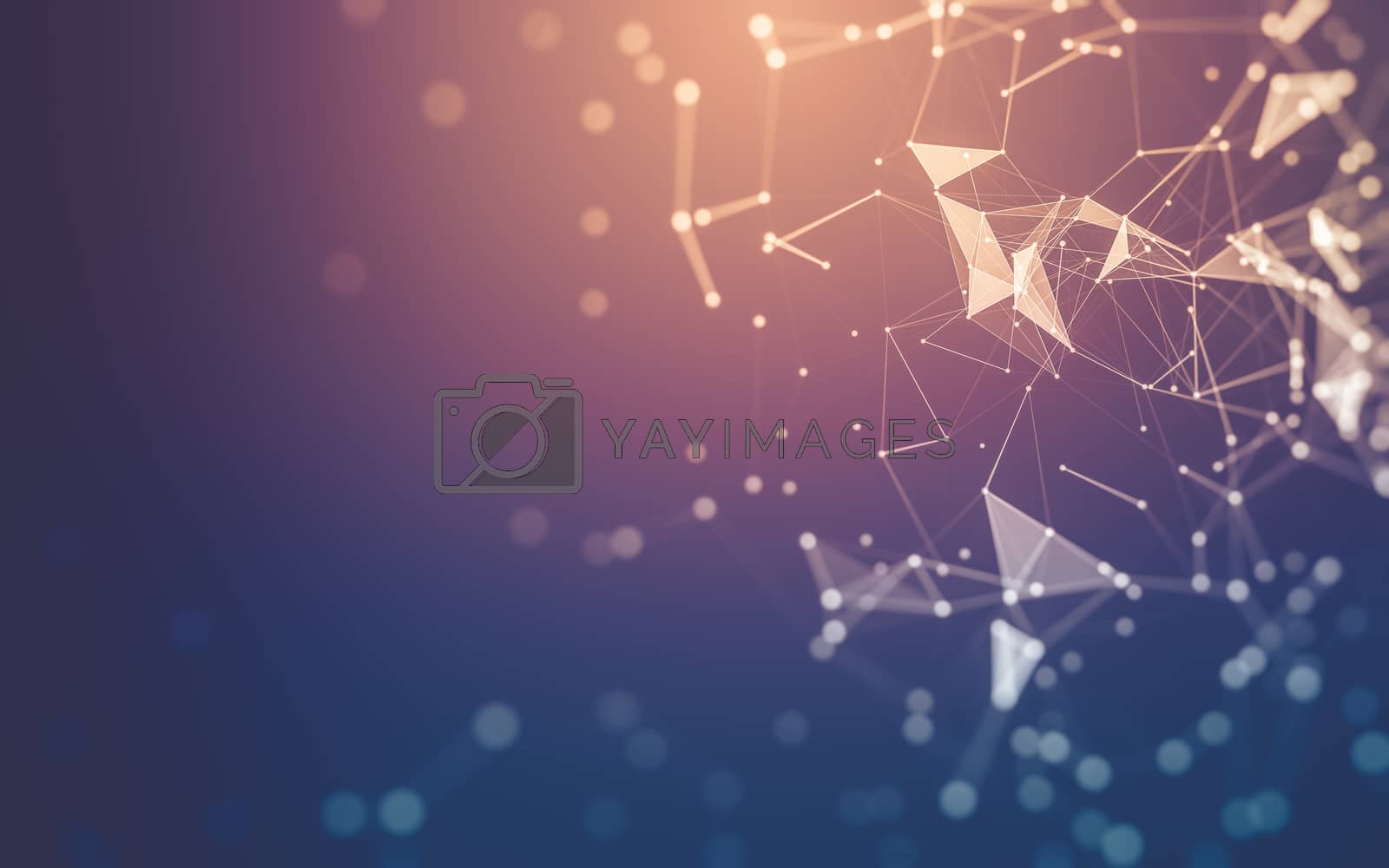 Royalty free image of Abstract background. Molecules technology with polygonal shapes, by teerawit