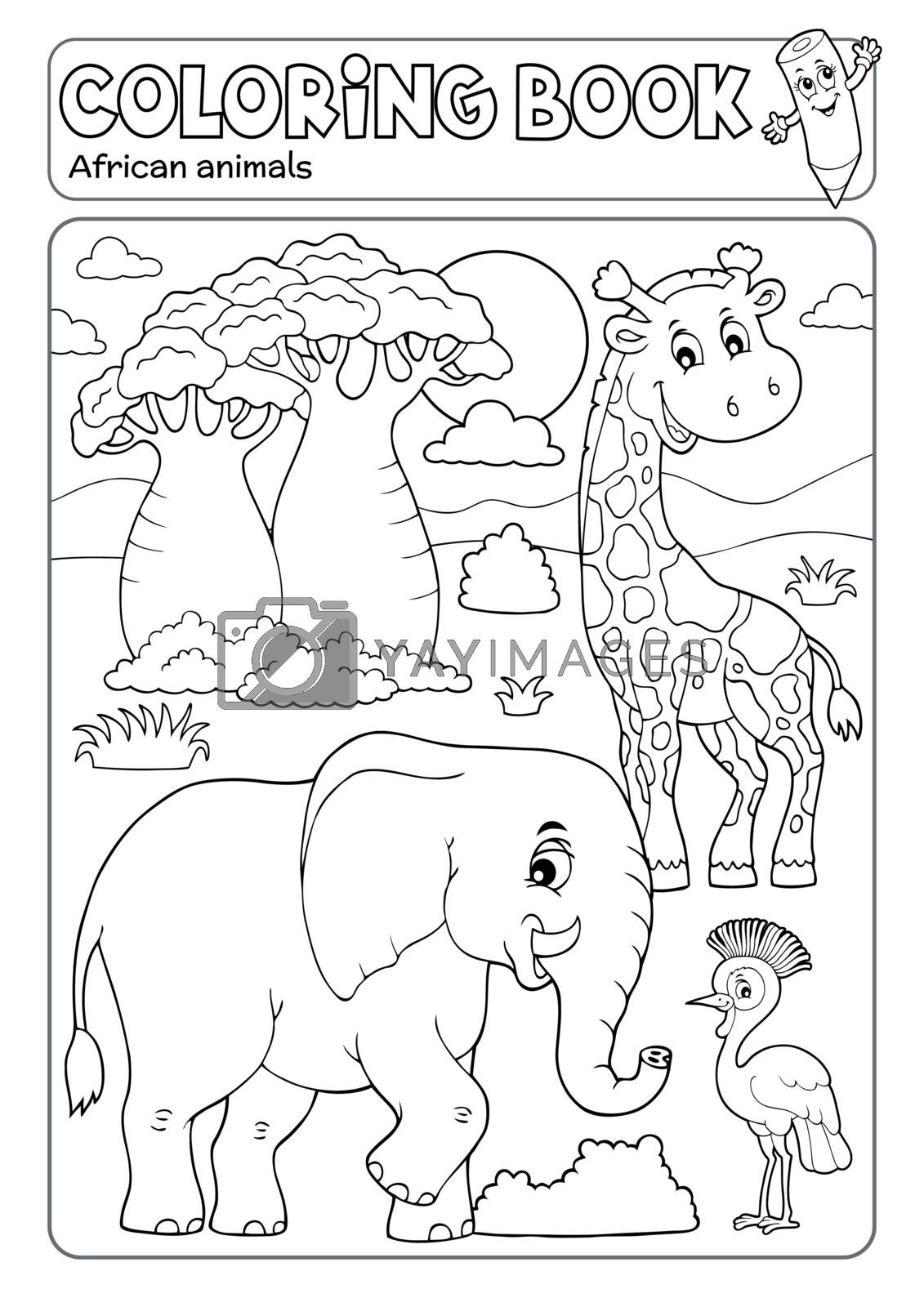 Royalty free image of Coloring book African fauna 3 by clairev