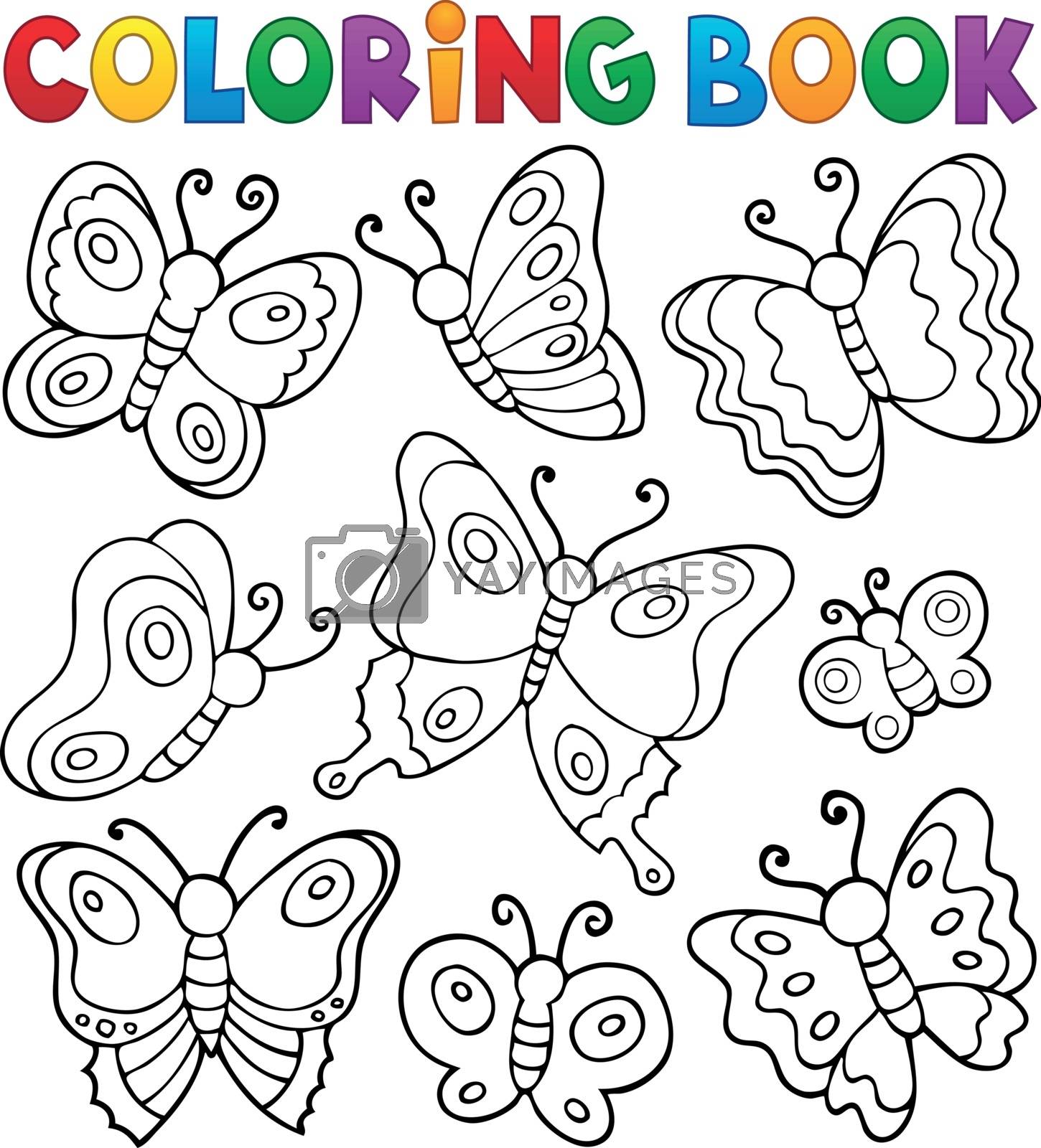 Royalty free image of Coloring book various butterflies theme 1 by clairev