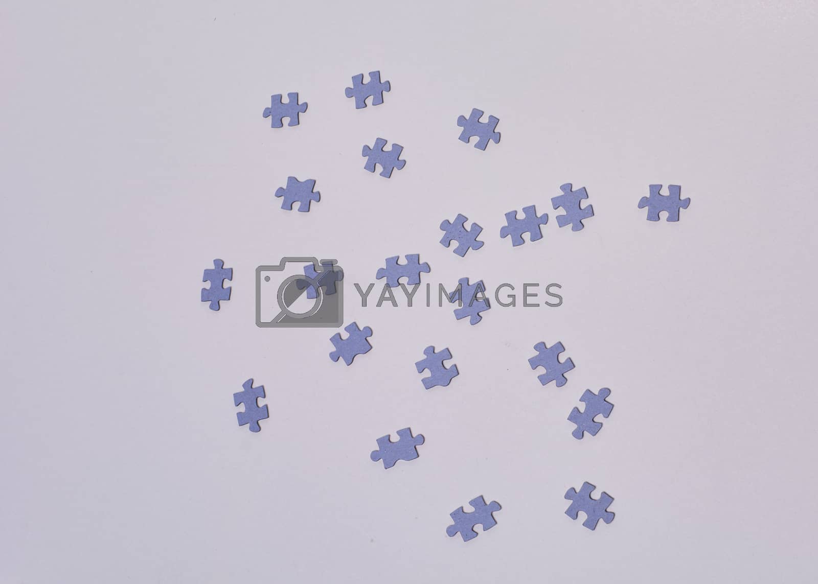 Royalty free image of Puzzle pieces on white background, Covid-19 by raul_ruiz