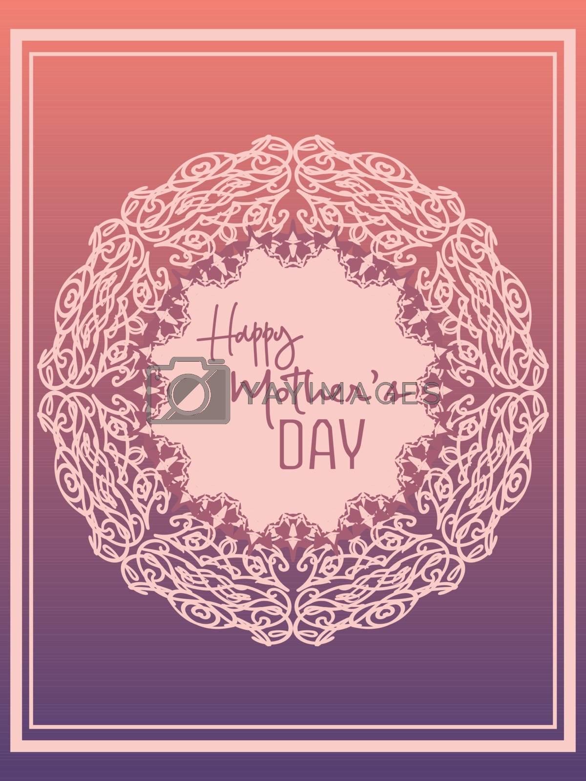 Royalty free image of elegant pink greeting card for mother's day by paranoido