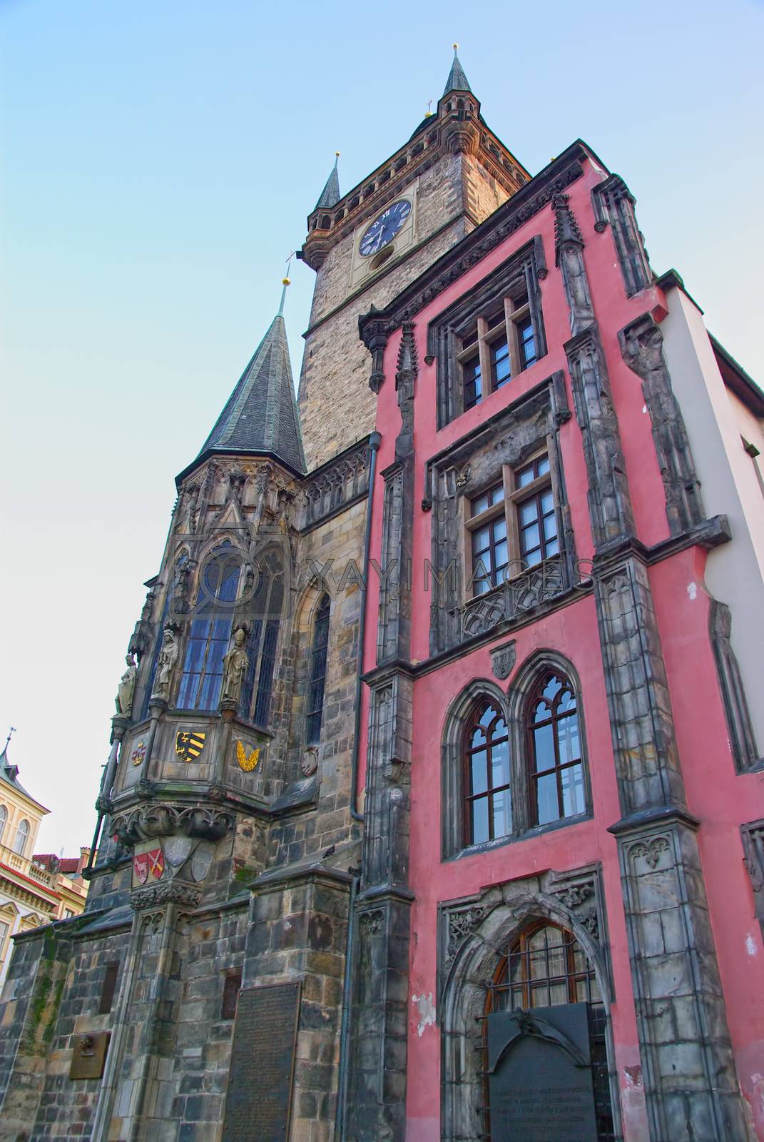 Ancient tower in Prague, Town Hall building