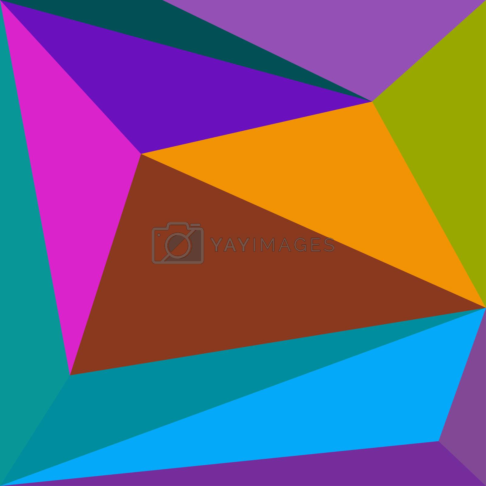 Background with decorative geometric and abstract elements. Vector illustration.