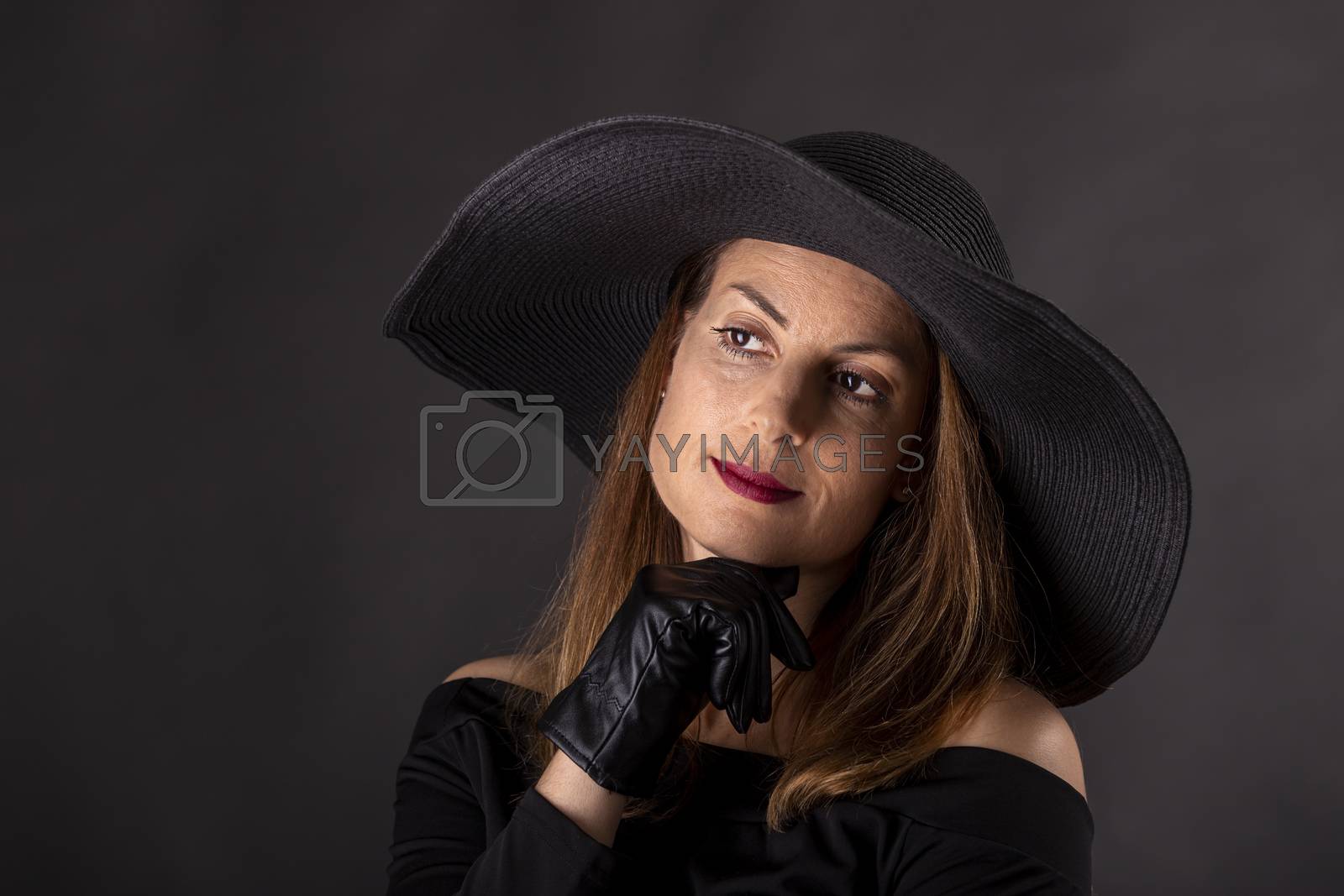 Royalty free image of black hat by bernjuer