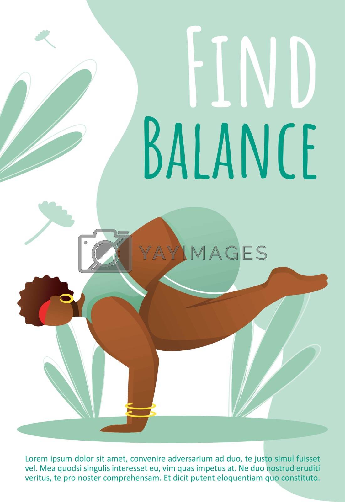 Royalty free image of Find balance brochure template by ntl