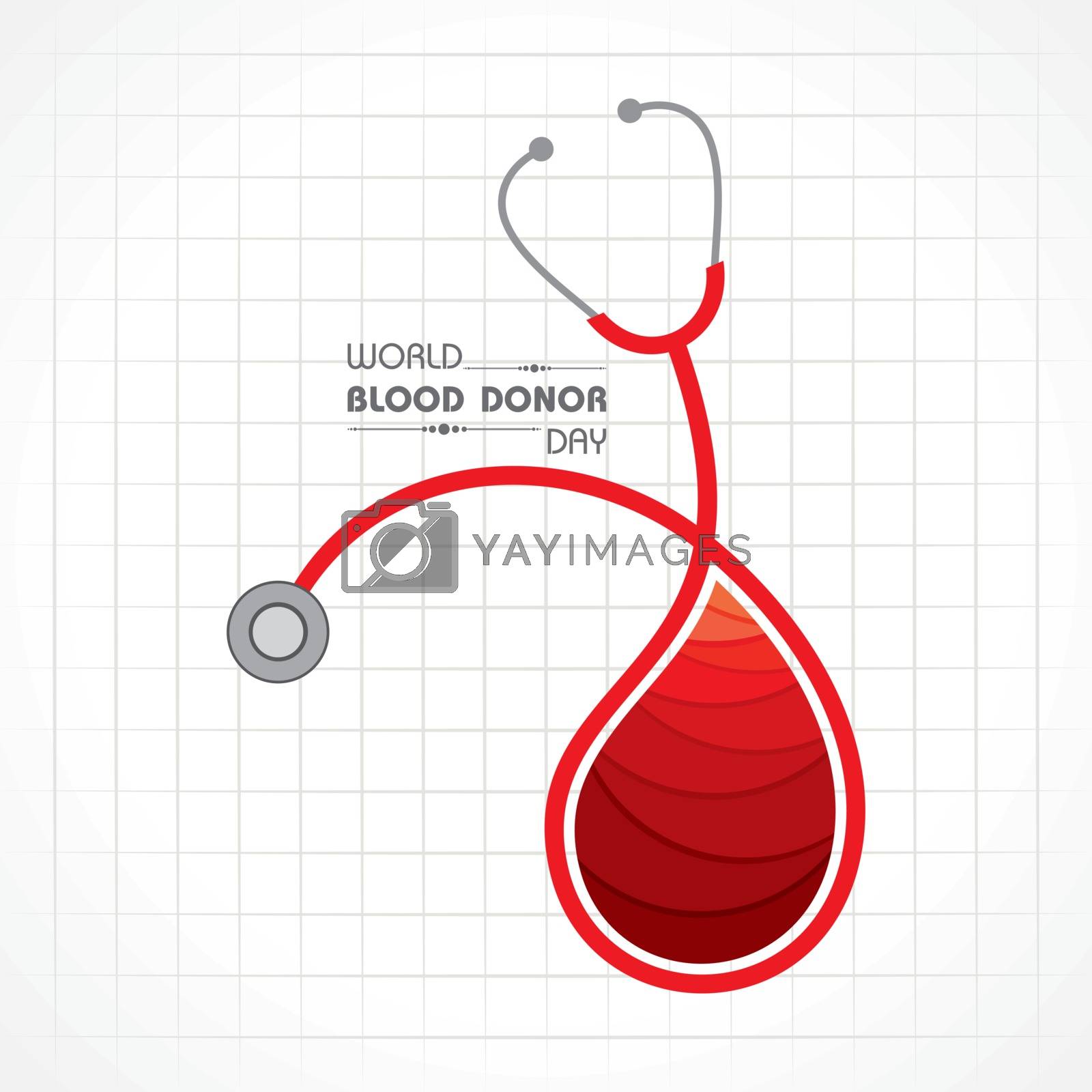 Royalty free image of World Blood Donor Day.Donate Blood Concept by graphicsdunia4you