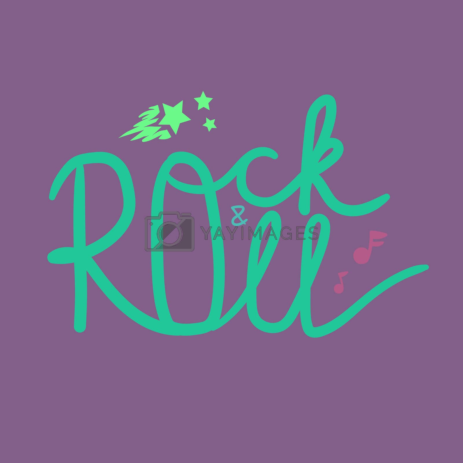 Royalty free image of Rock and Roll Lettering by barsrsind