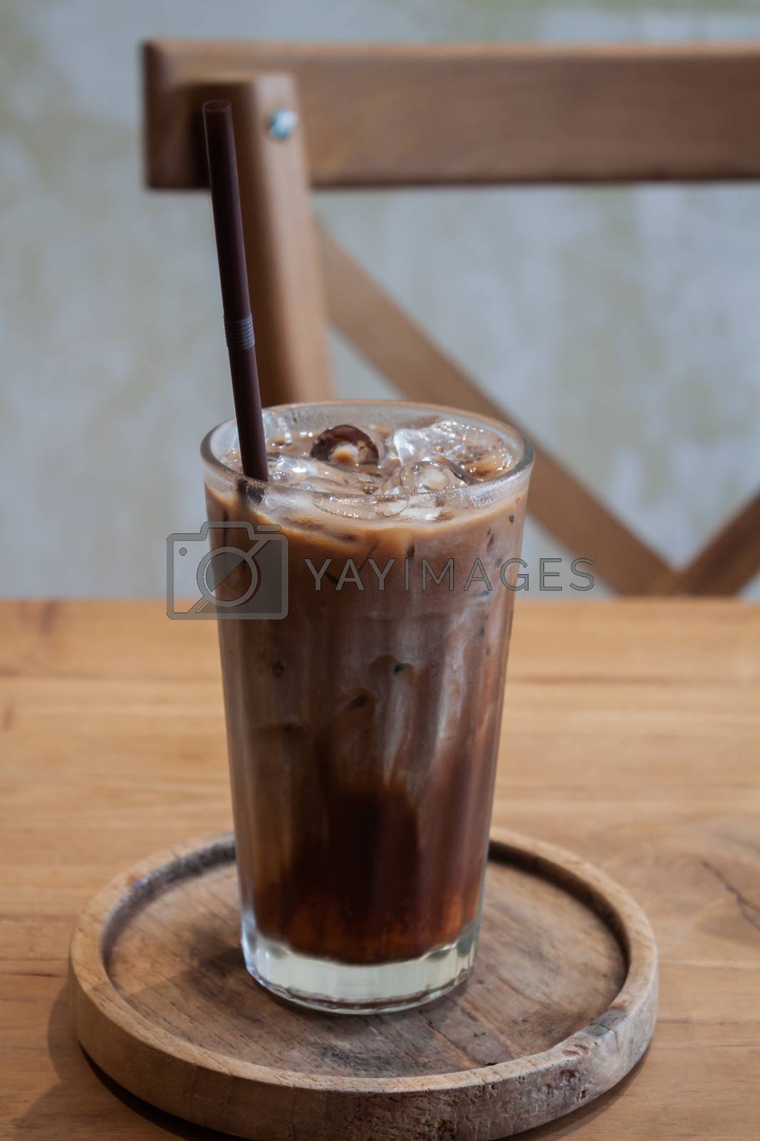 Royalty free image of Iced coffee in coffee shop by punsayaporn
