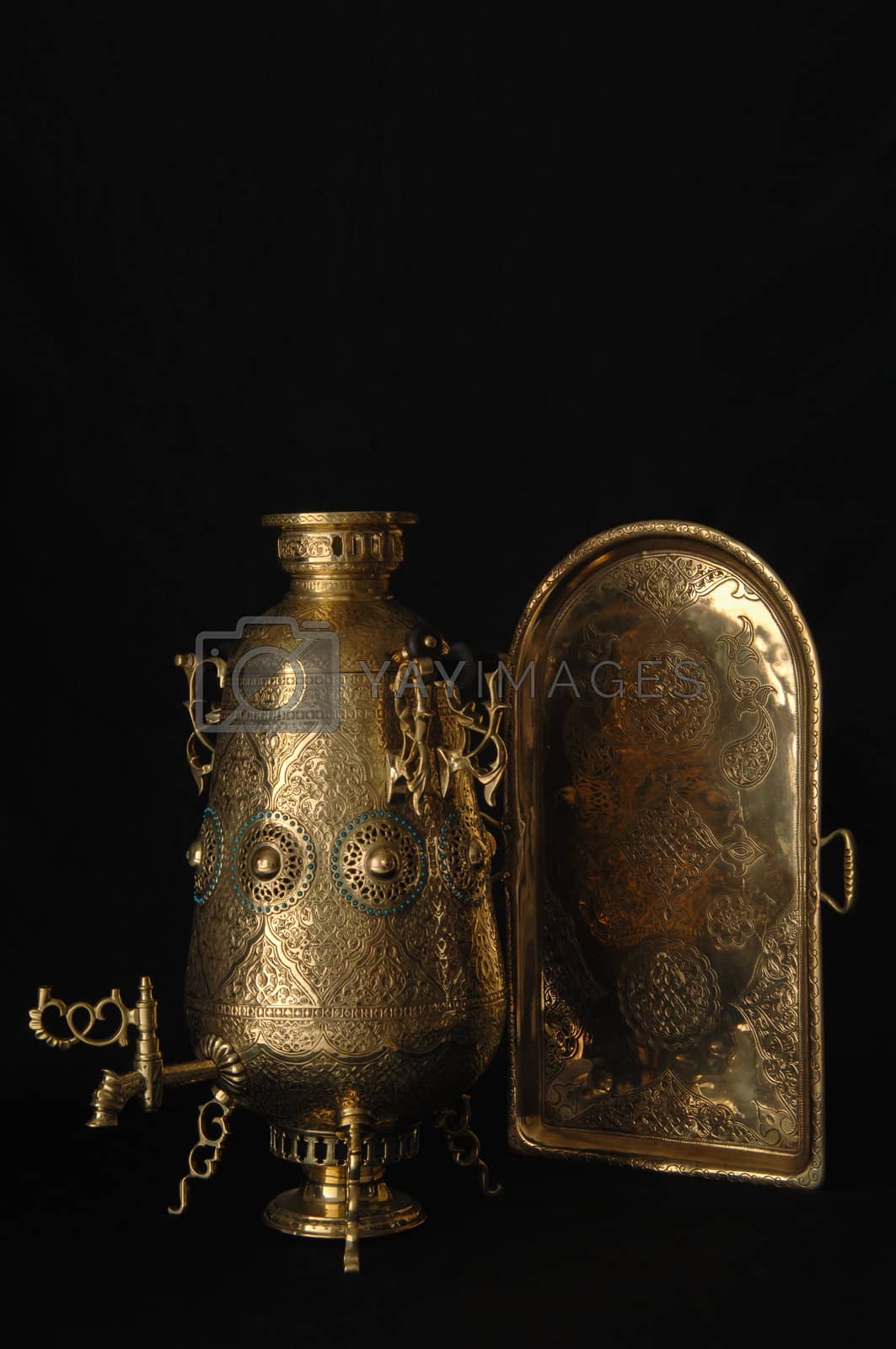 Royalty free image of samovar with engraved by A_Karim