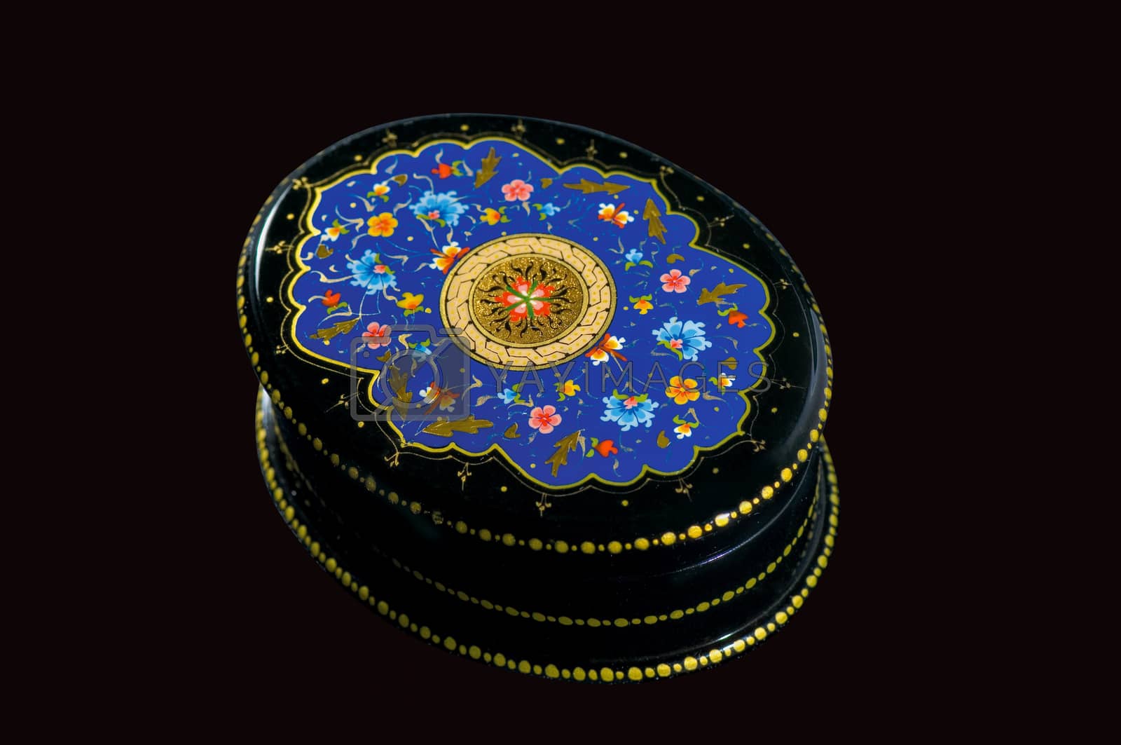 Royalty free image of oriental box on a black background by A_Karim