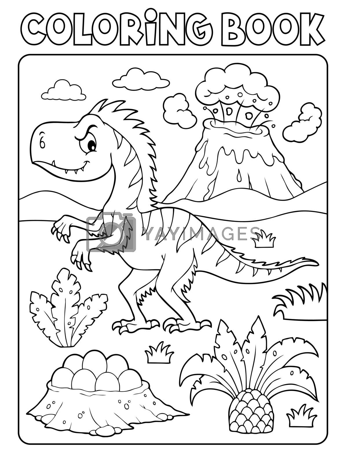 Royalty free image of Coloring book dinosaur composition image 4 by clairev