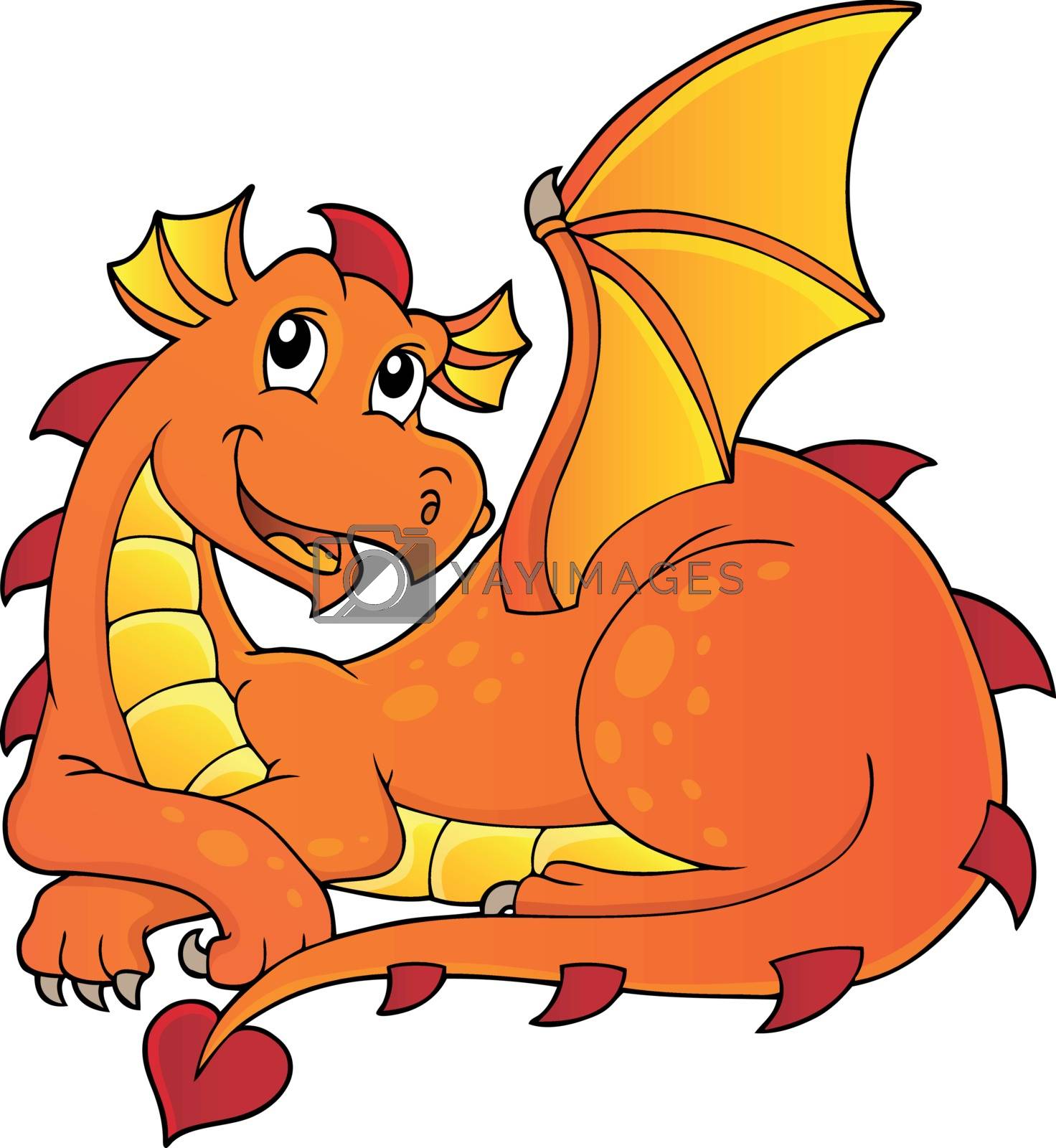 Royalty free image of Lying dragon theme image 1 by clairev
