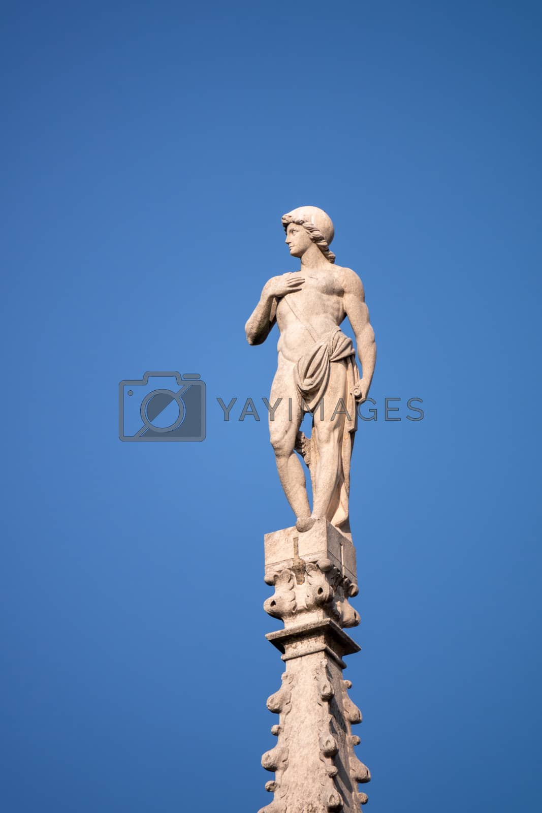 Royalty free image of statue at Cathedral Milan Italy by magann
