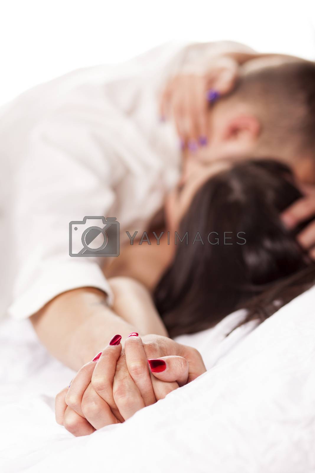 Royalty free image of a young couple in a sexual position by Vladimirfloyd