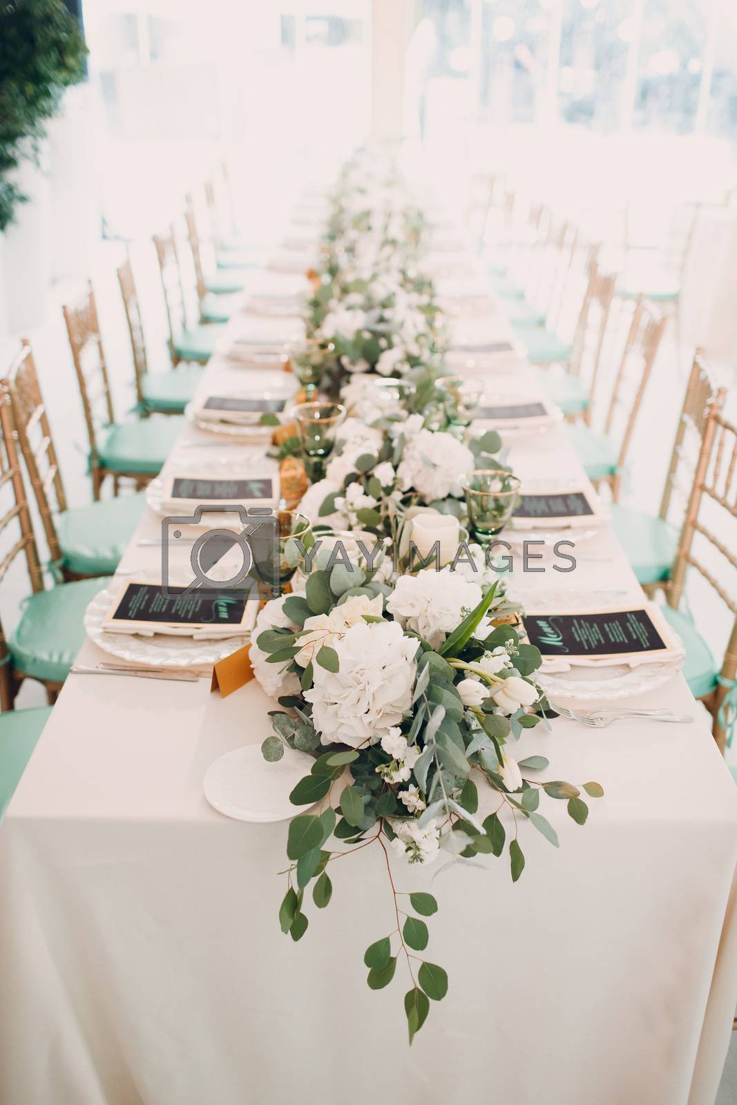 Royalty free image of Wedding table decor by primipil