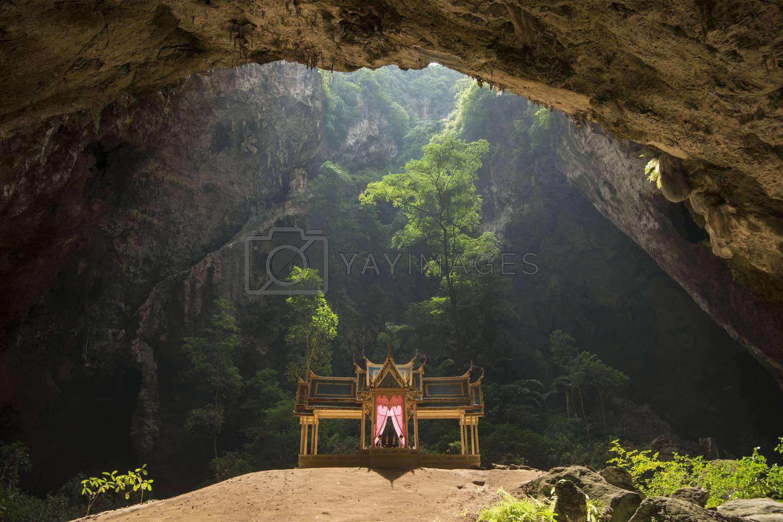 Royalty free image of ASIA THAILAND KHAO SAM ROI YOT CAVE by urf