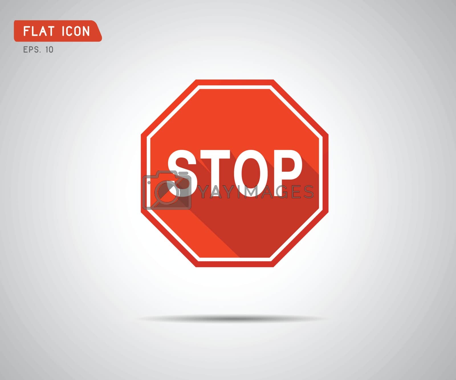 Royalty free image of Stop icon, Prohibition no symbol, red circle, warning sign, vect by Rodseng