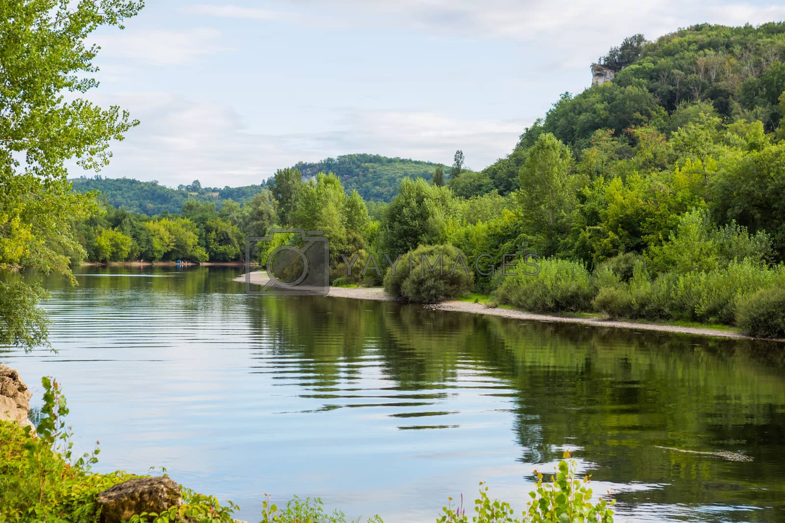Royalty free image of River dordogne in aquitaine by zittto