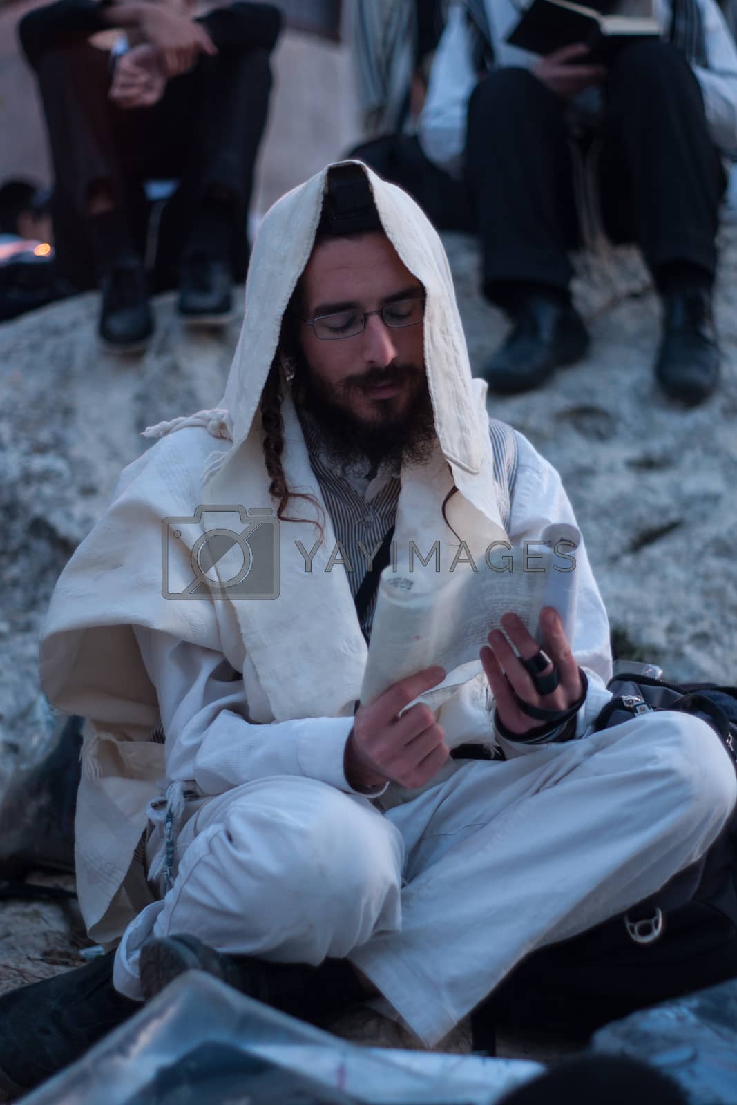 Royalty free image of Lag BaOmer on Mount Meron by RnDmS